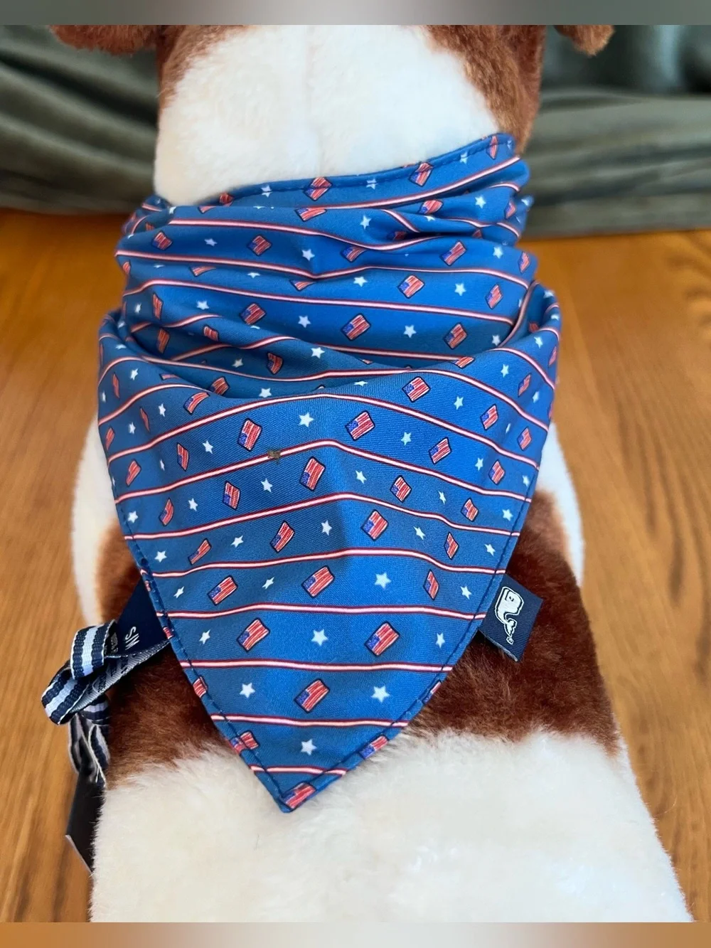 Vineyard Vines Micro Flag Blue Wave S/M Bandana